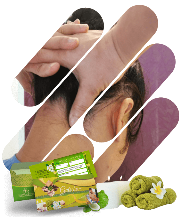 Gutschein f&uuml;r Gesicht, Kopf, Nackenmassage